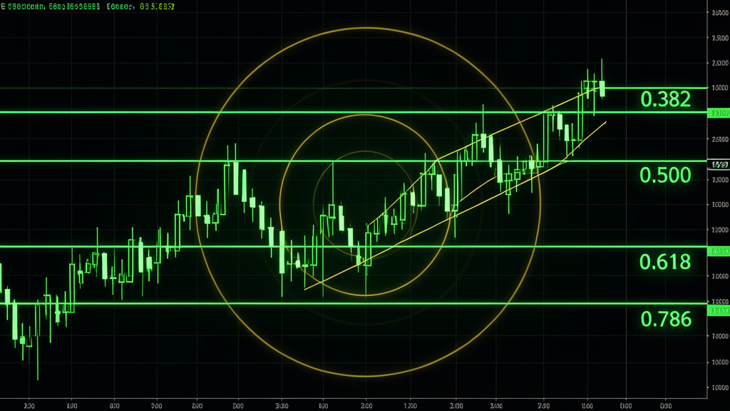 Fibonacci retracement levels on a forex chart