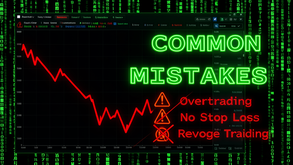 Forex trading mistakes beginners make - terminal dashboard showing common errors